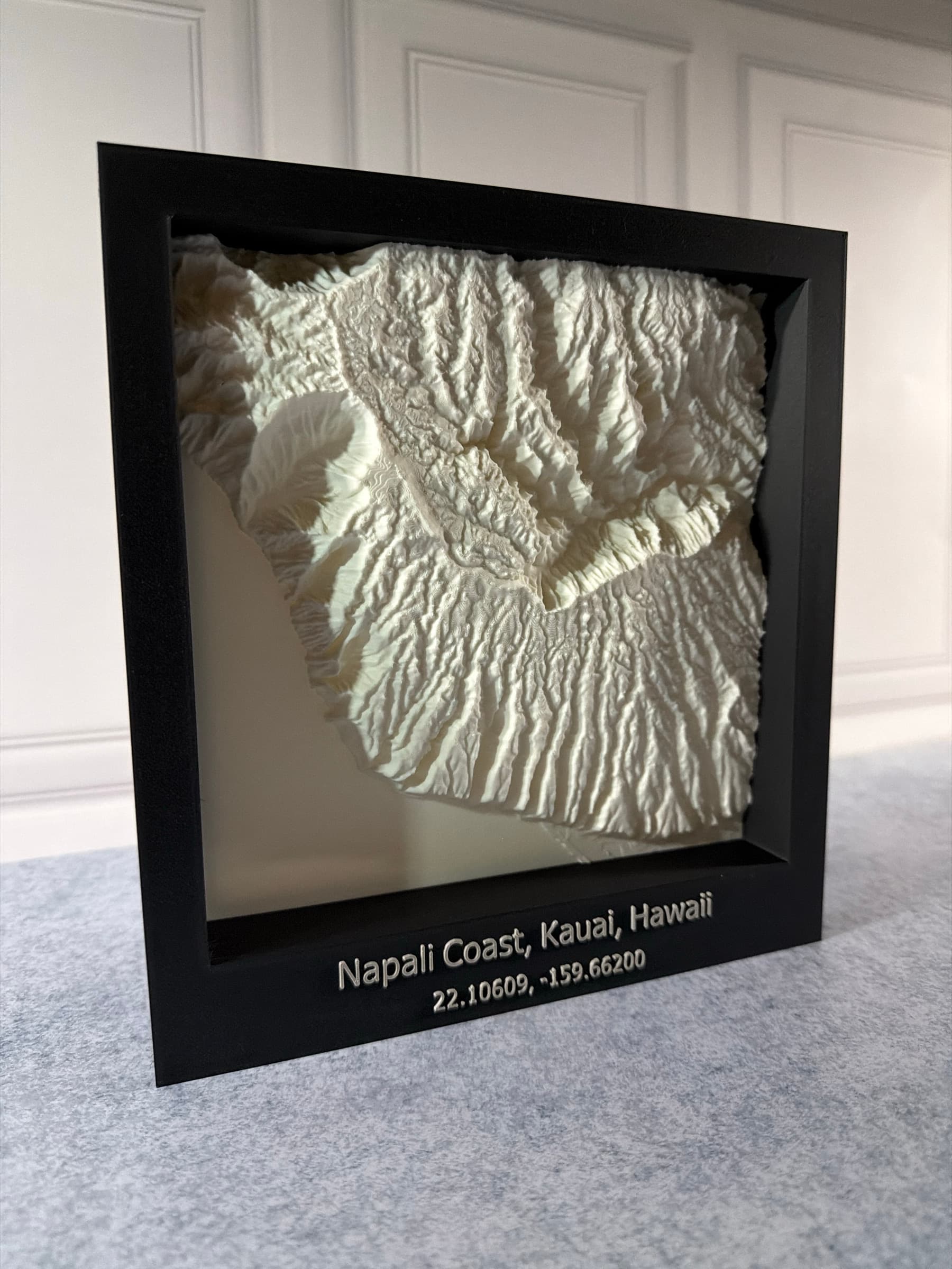 Monochrome — Napali Coast in sculptural white